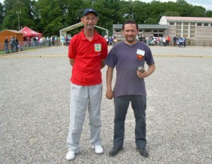 Stephant contre Pastor au championnat de France de pétanque individuel